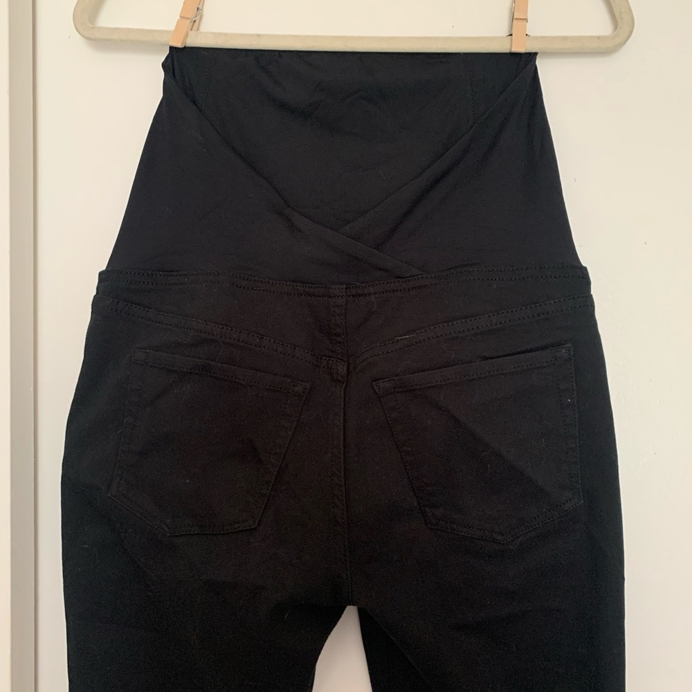 Target over the belly black maternity jeans